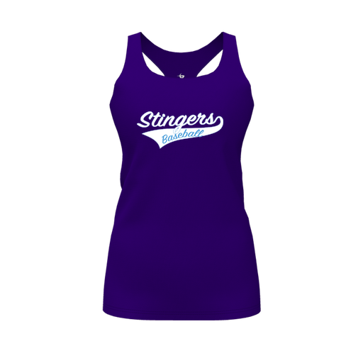 [FT0TRBPP-FYS-LOGO2] Decker Racerback Tank Top (Female Youth S, Purple, Logo 2)